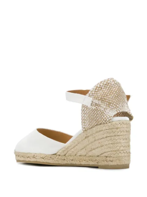 Castaã±er Carol Wedge Sandals In White