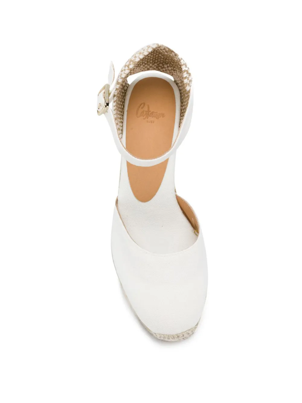 Castañer Carol sandalen met sleehak Wit