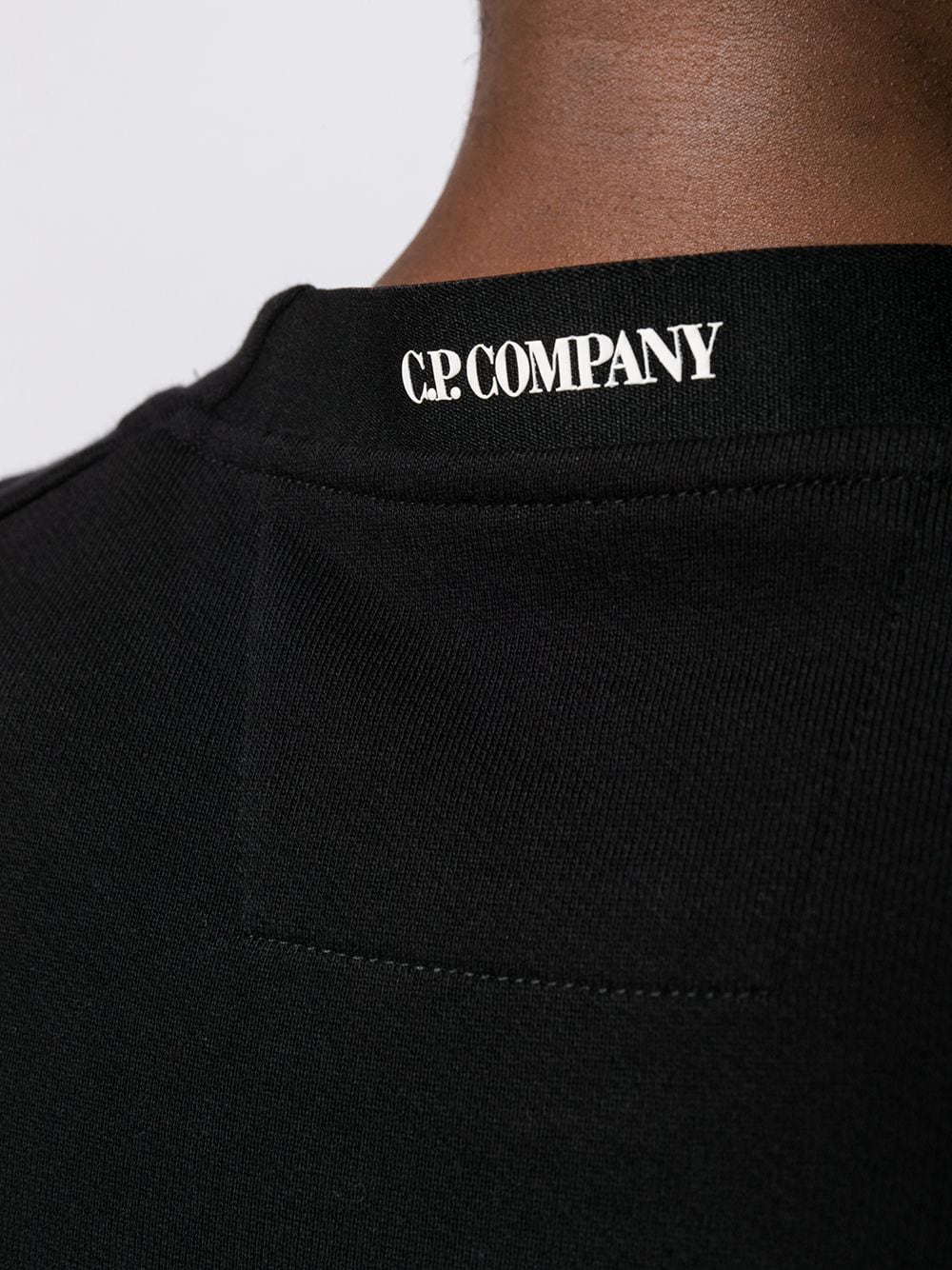 C.P. Company Sweater met lens detail Zwart