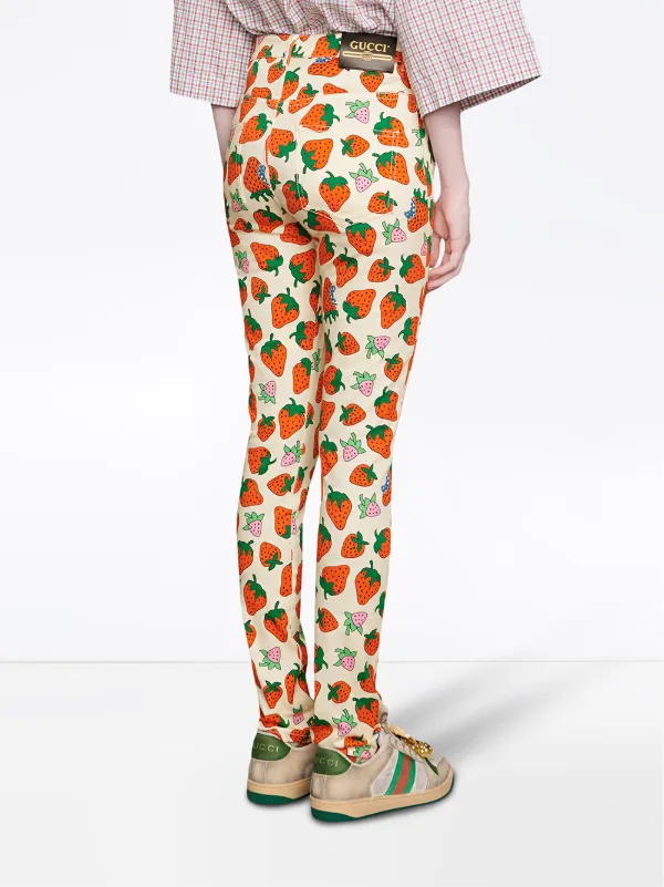 gucci strawberry pants
