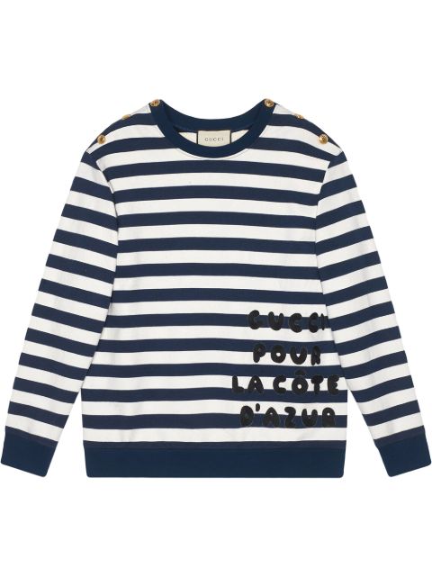 gucci stripe sweatshirt