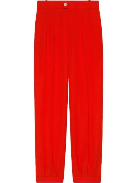 Click to view more detailed imagery on our partner's website Gucci Wool NattÉ Pants In Red