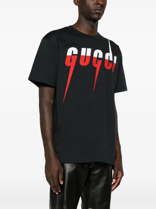 Gucci Blade logo-print Cotton T-shirt - Farfetch