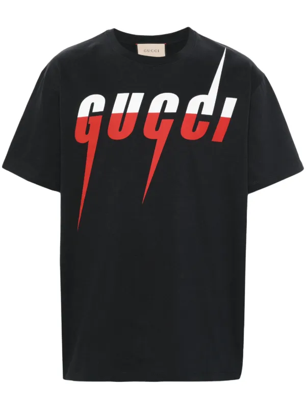 Gucci Blade logo-print Cotton T-shirt - Farfetch