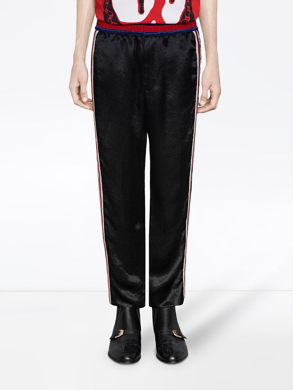 Gucci Embroidered Acetate Jogging Pant - Farfetch