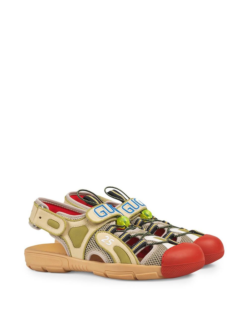 фото Gucci сандалии с сетчатыми вставками