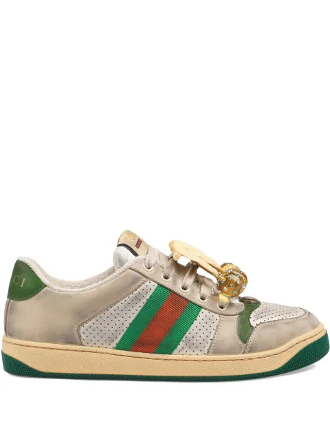Gucci Screener Sneakers Met Kersen - Farfetch
