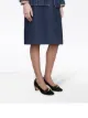 Gucci Leather mid-heel pump with half moon GG