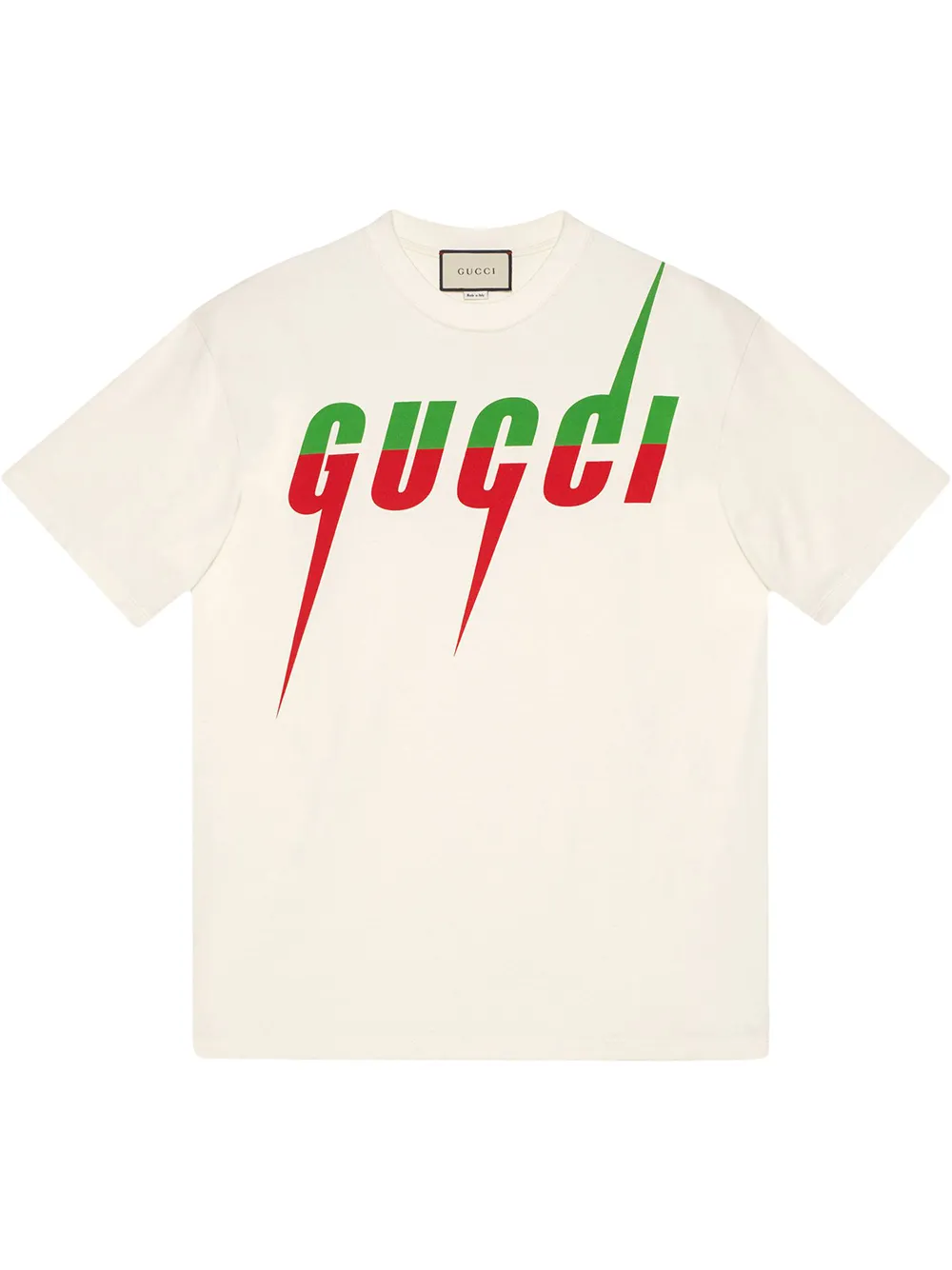 Shop white Gucci T-shirt with Gucci Blade print with Express Delivery -  Farfetch