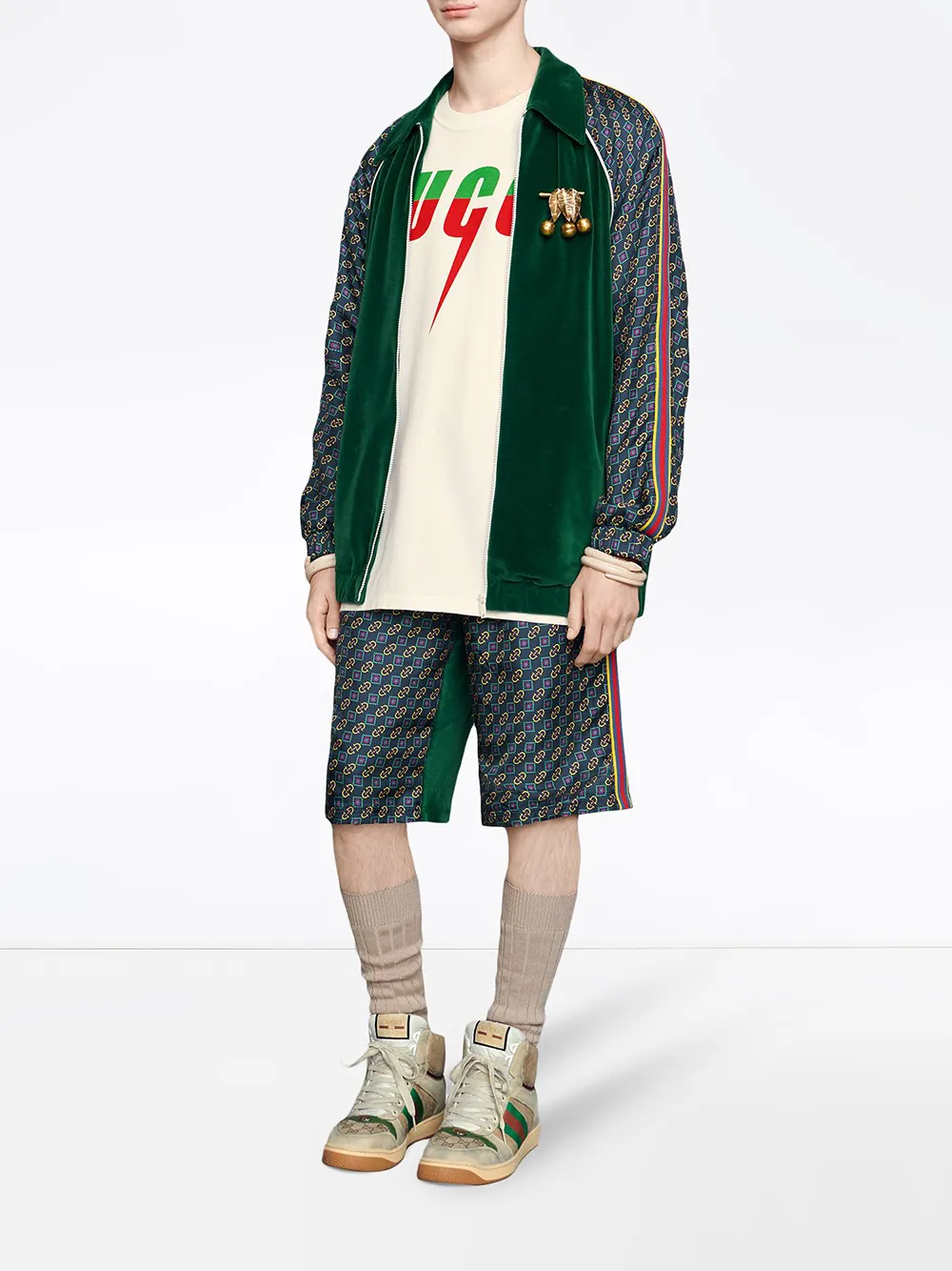 Gucci グッチ Gucciブレード プリント Tシャツ - Farfetch