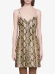 Gucci Python print leather dress
