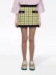 Gucci minijupe à motif pied-de-poule