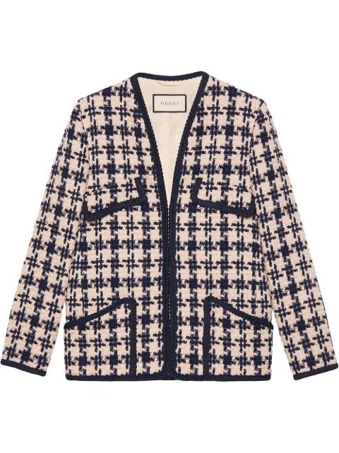 gucci houndstooth jacket