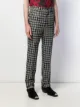 Givenchy high-waist plaid trousers