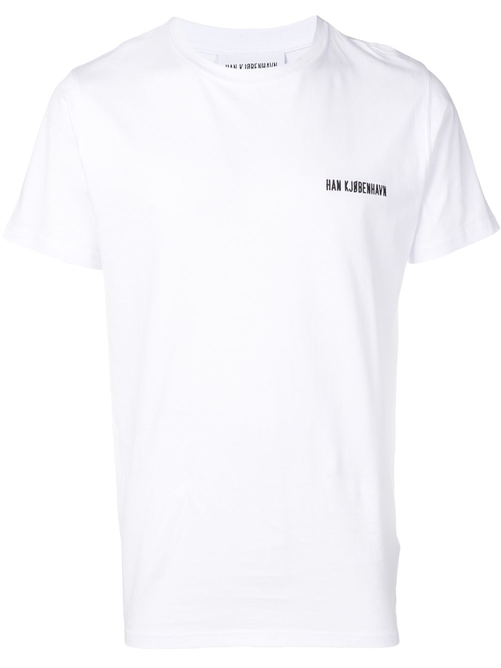 Han Kjøbenhavn Logo Embroidered Crew Neck T-shirt - Farfetch