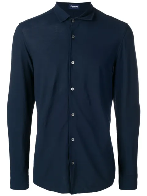 Click to view more detailed imagery on our partner's website Drumohr Long-sleeve Fitted Shirt In Blue