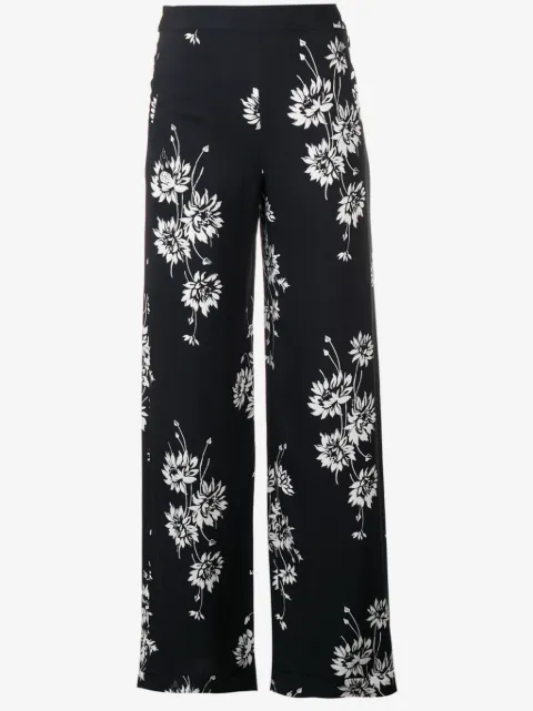 McQ Swallow floral printed trousers