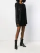Balmain metallic fringed short dress