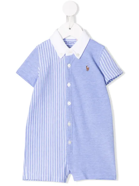 POLO RALPH LAUREN KIDS barboteuse à logo brodé
