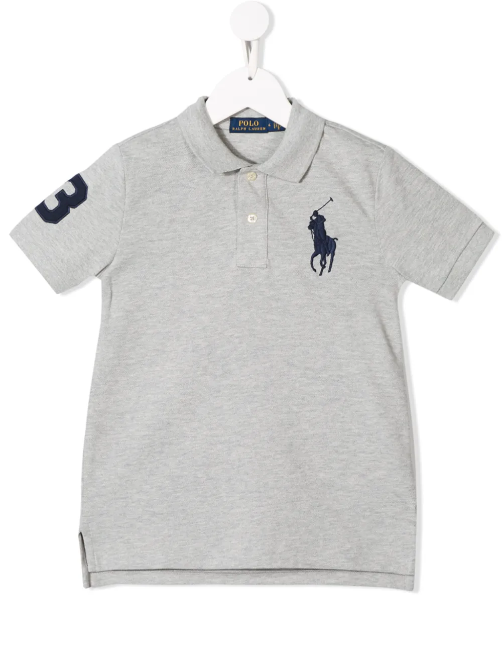 POLO RALPH LAUREN KIDS Poloshirt mit Logo-Stickerei - Grau