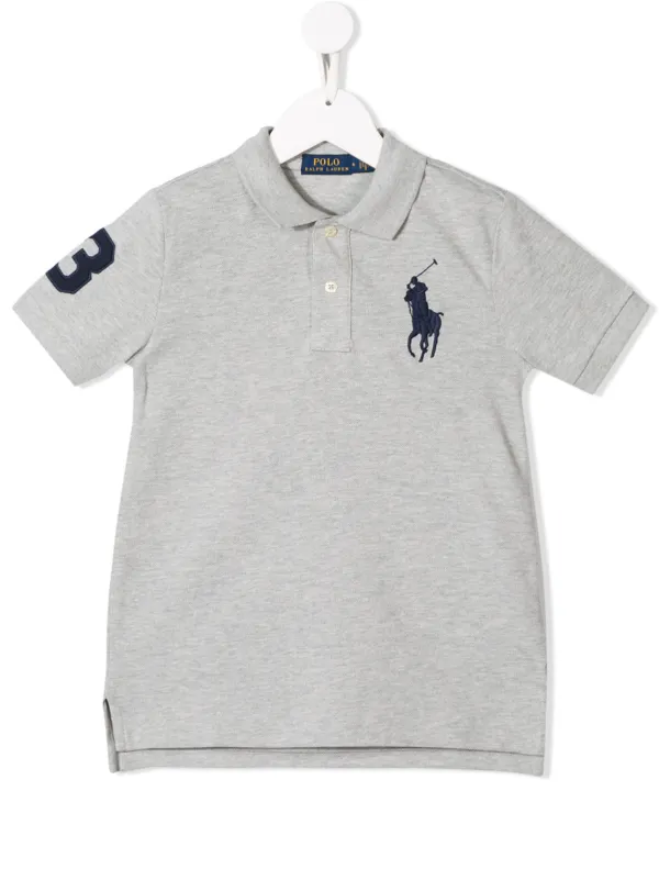 POLO RALPH LAUREN KIDS ロゴ ポロシャツ | グレー | FARFETCH JP