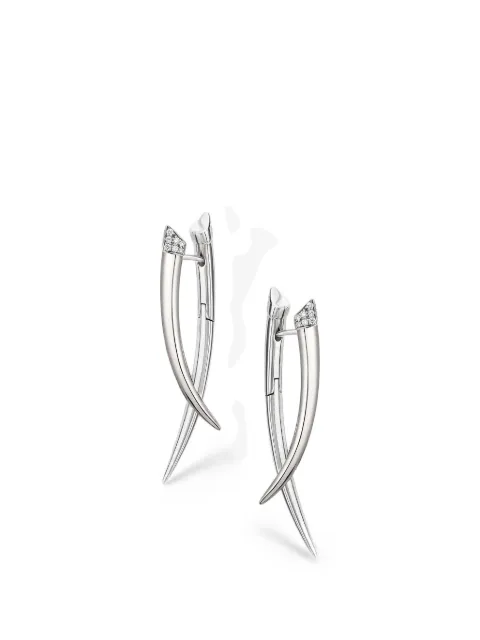 Shaun Leane Sabre diamond crossover earrings