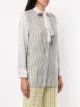 JW Anderson striped bow tie shirt