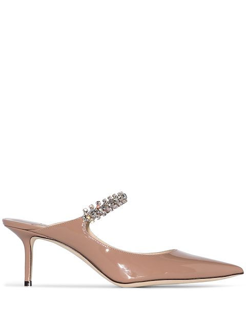 Jimmy Choo Bing 65mm crystal-embellished mules