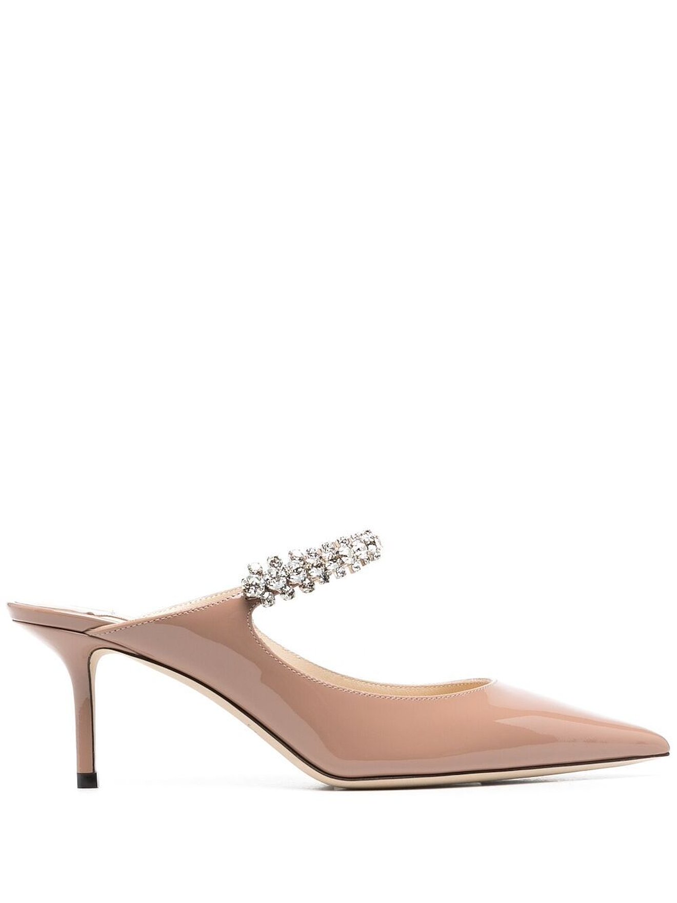 bing crystal embellished mule