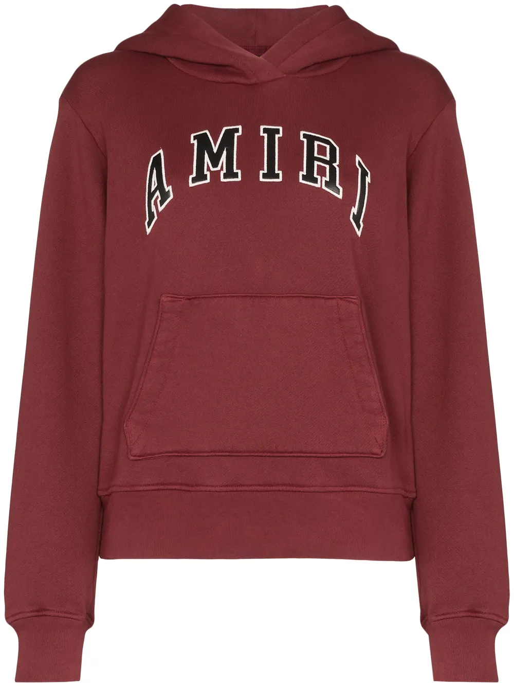 Amiri T-shirts college logo hooded sweatshirt