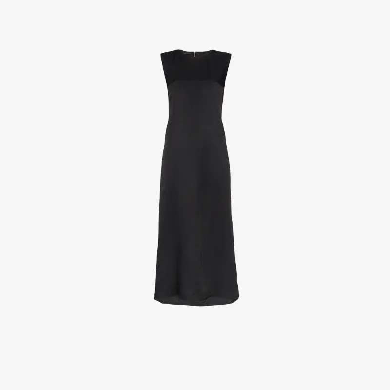 Helmut Lang A Line Cutout Back Sleeveless Midi Dress 5 Star
