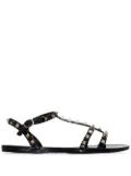 Valentino Garavani Rockstud flat sandals - Black