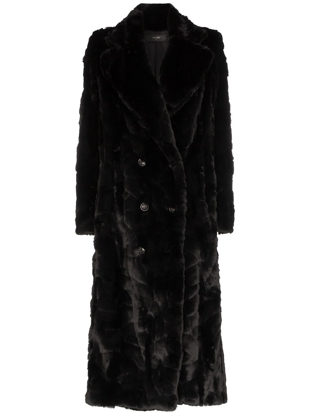 Amiri Full Length Faux Fur Coat Farfetch