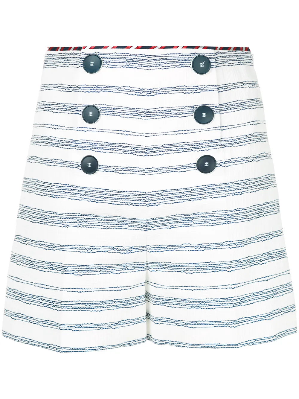 

Paule Ka shorts a rayas - Blanco