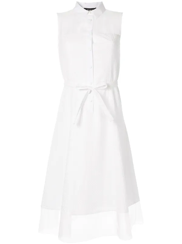 white cotton broderie anglaise dress