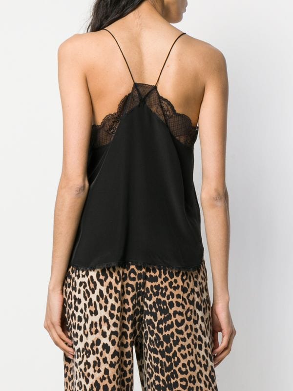 Zadig&Voltaire lace-detail Camisole Top - Farfetch