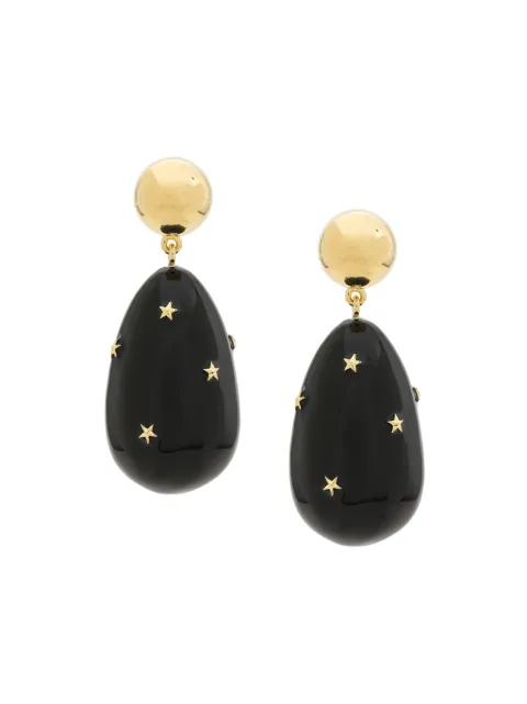 Eshvi aretes largos con motivo de estrellas