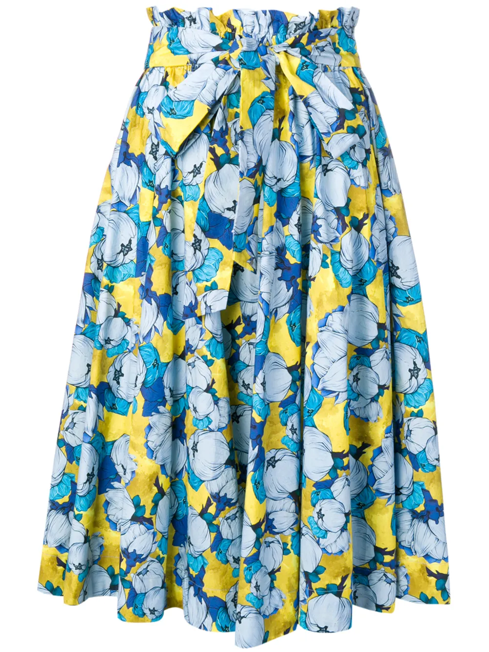 Pinko Skirts PINKO PAPERBAG WAIST SKIRT - BLUE