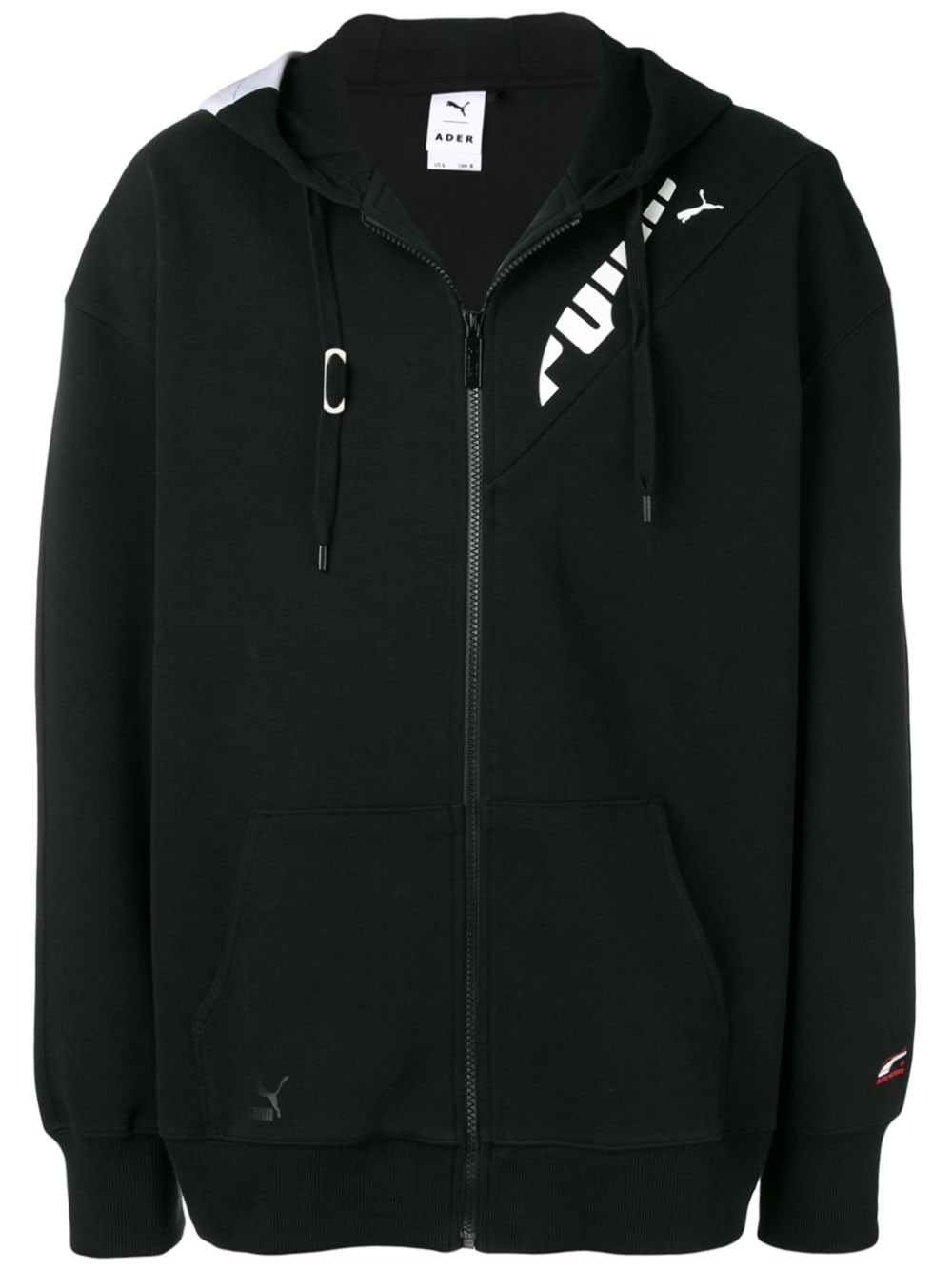 PUMA PUMA PUMA X ADER ERROR ZIP HOODIE - BLACK