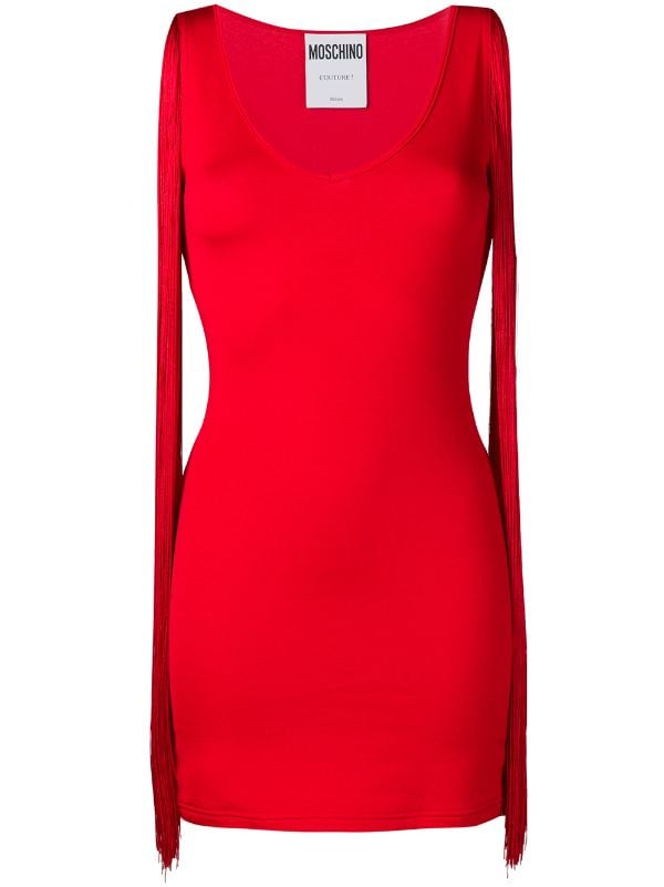 moschino red dress