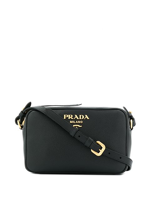 prada logo camera bag