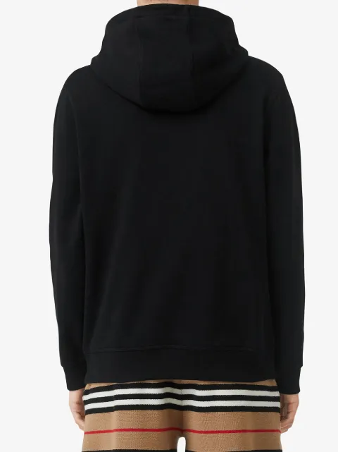 BURBERRY LOGO PRINT COTTON HOODIE
