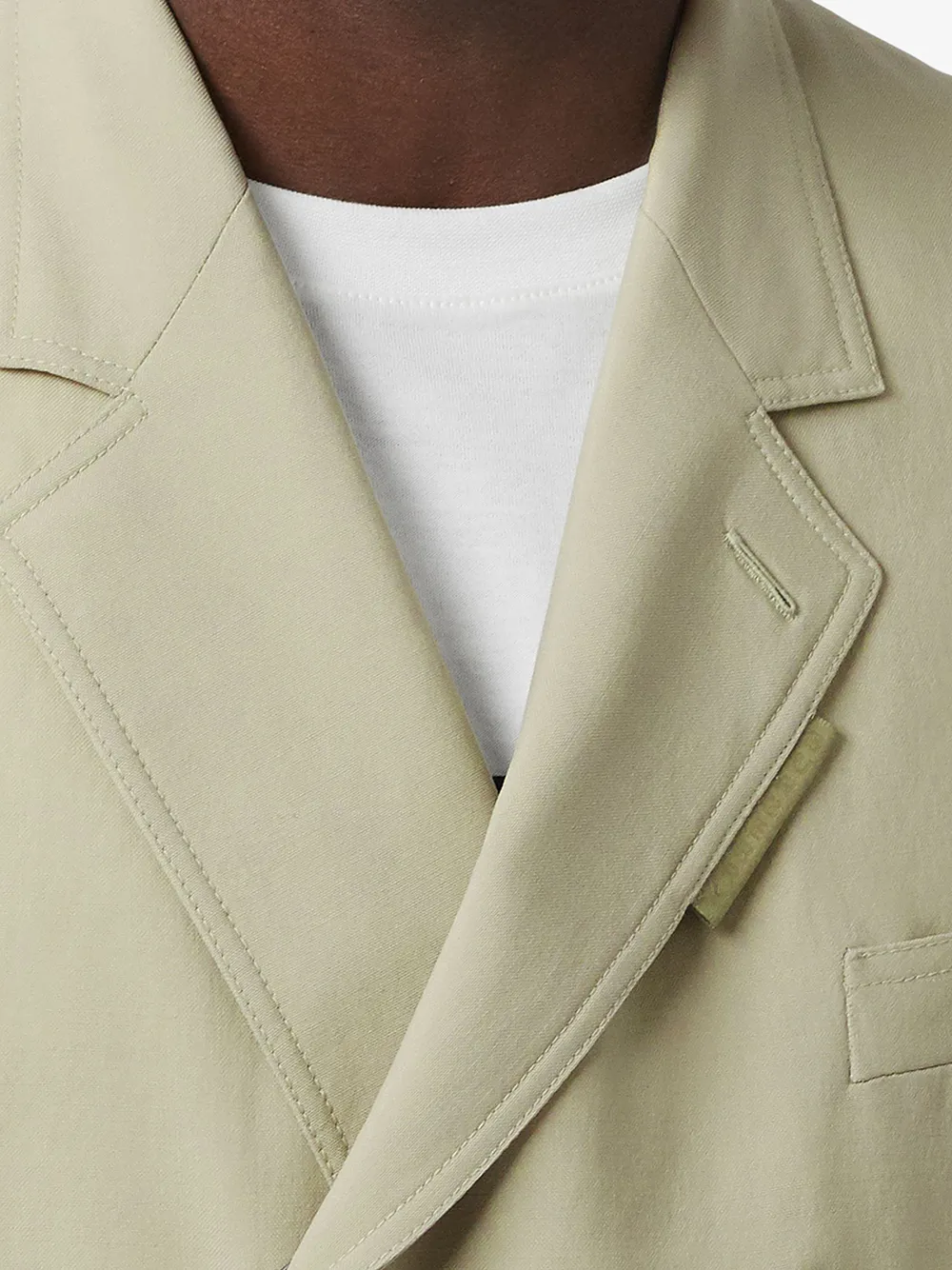 Burberry Slim Fit Pressstud Wool Tailored Jacket Farfetch