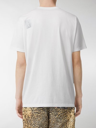 Burberry Montage Print Cotton T-shirt white | MODES