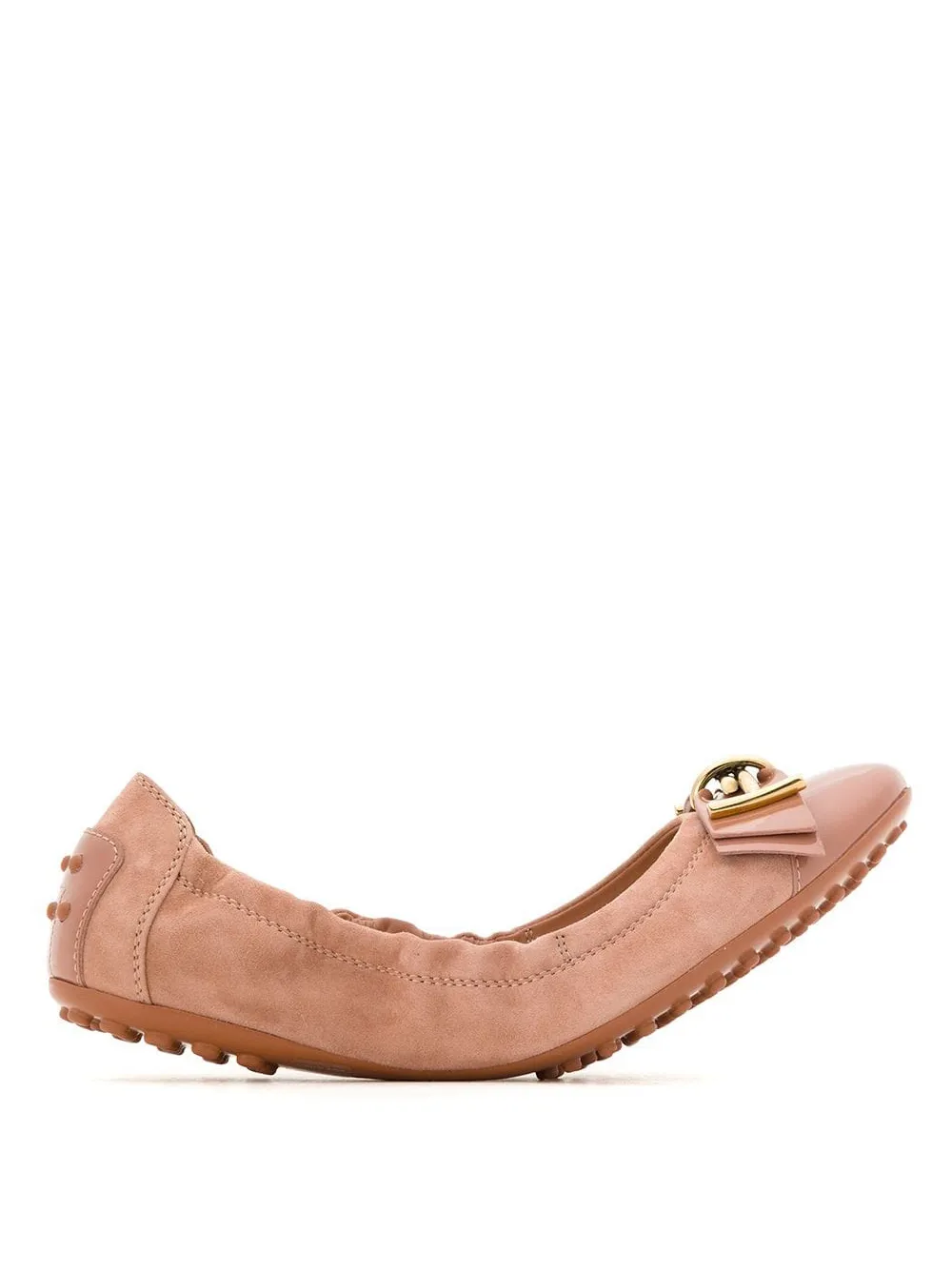 Tod's Womens Multicolor Ballerina Neutrals