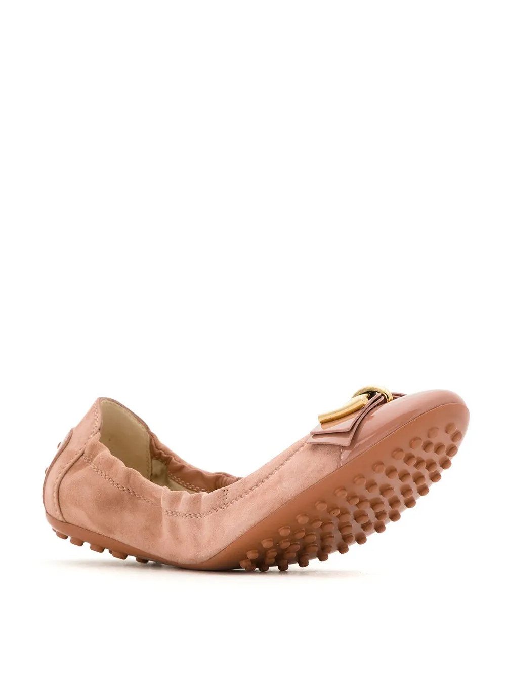 Tod's Womens Multicolor Ballerina - Beige