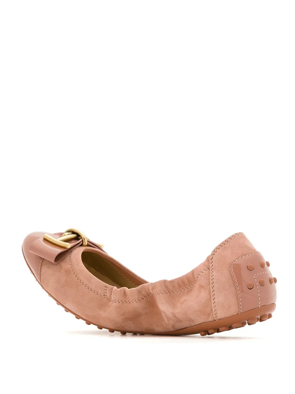 Tod's Womens Multicolor Ballerina Neutrals