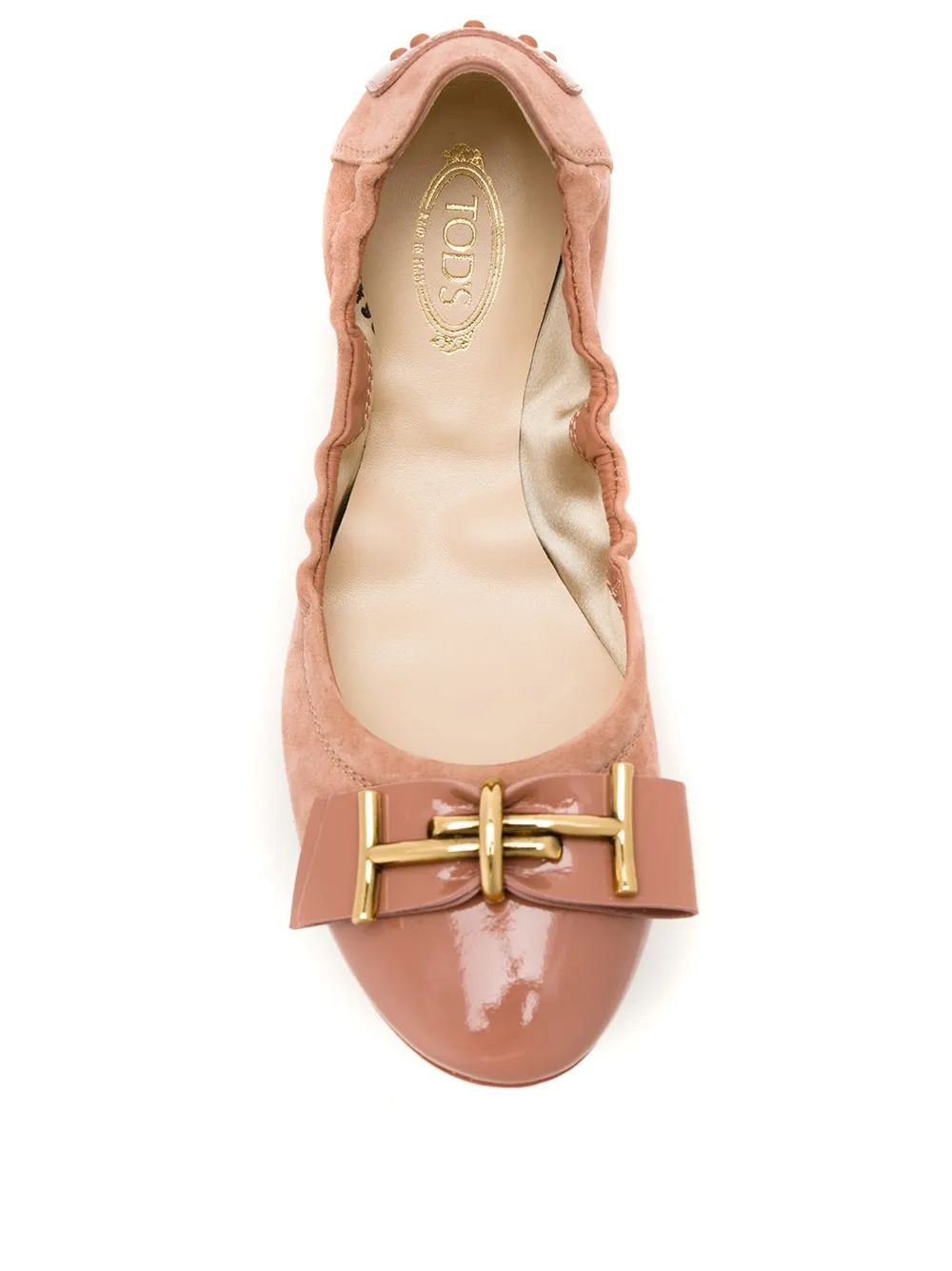 Tod's Womens Multicolor Ballerina Neutrals