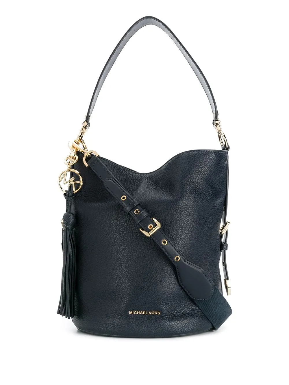 michael kors brooke medium pebbled leather bucket bag