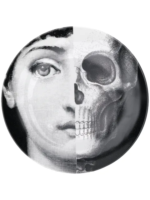 Fornasetti skull portrait plate